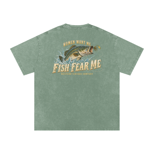 Fish Fear Me Oversized Tee