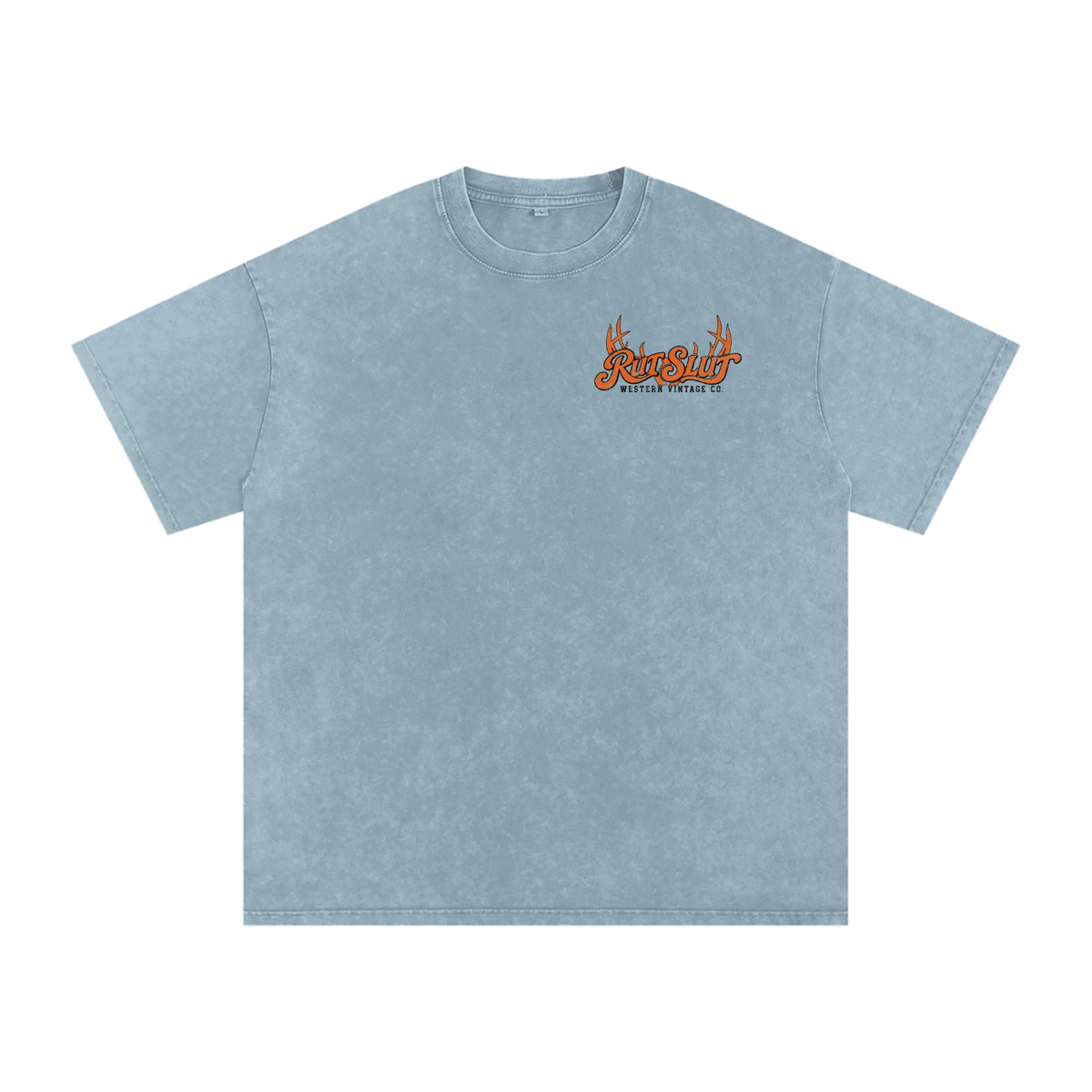 Rut Slut Snow Washed Oversized Cotton T-Shirt