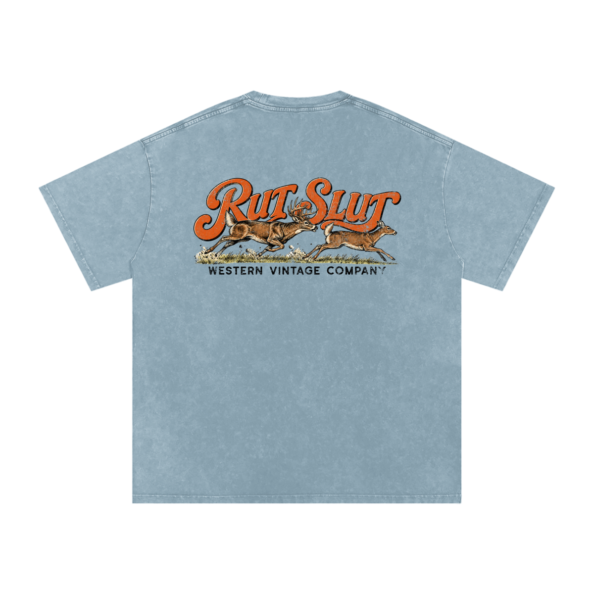 Rut Slut Snow Washed Oversized Cotton T-Shirt