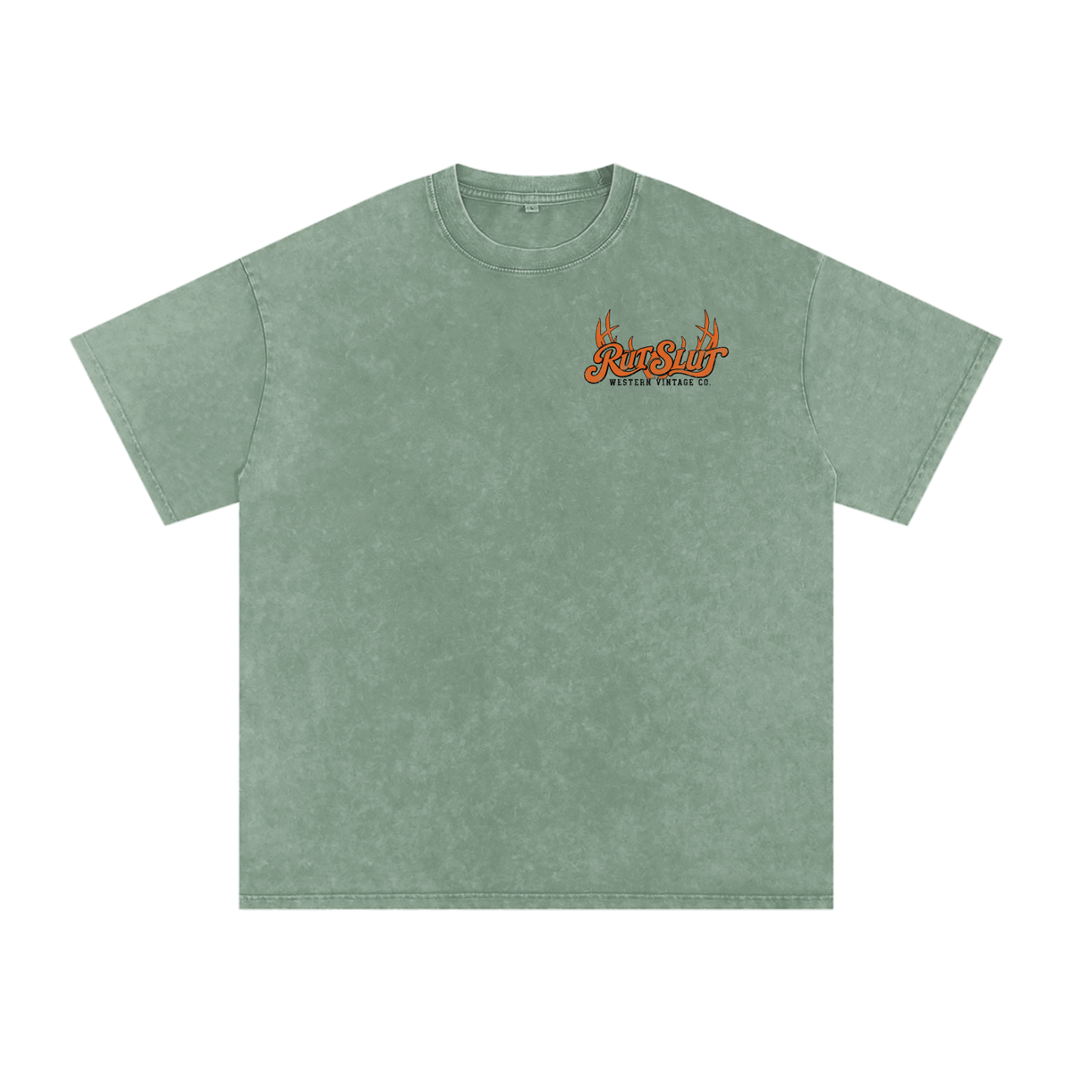 Rut Slut Snow Washed Oversized Cotton T-Shirt