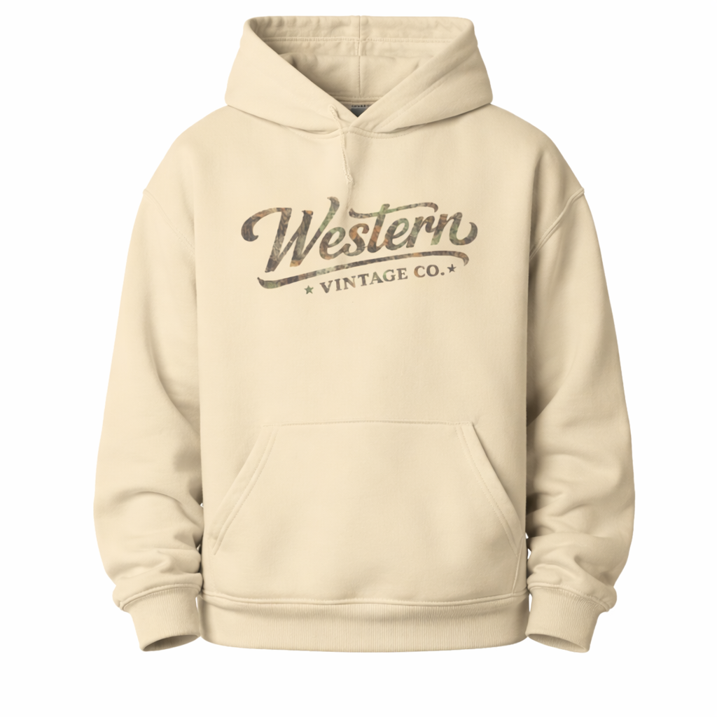 Western Vintage Co. Camo Logo Hoodie