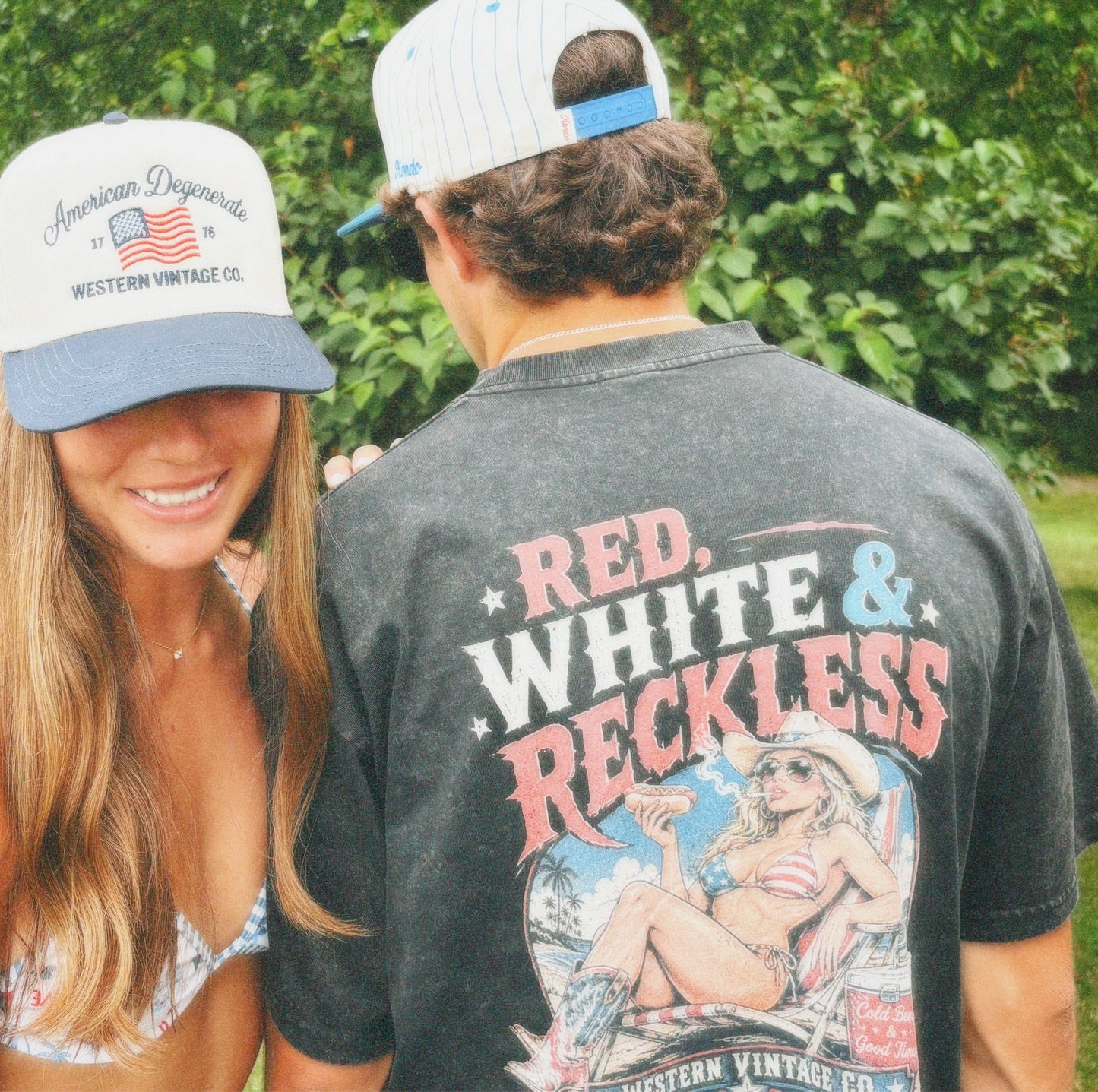 Red White & Reckless Heavy Tee