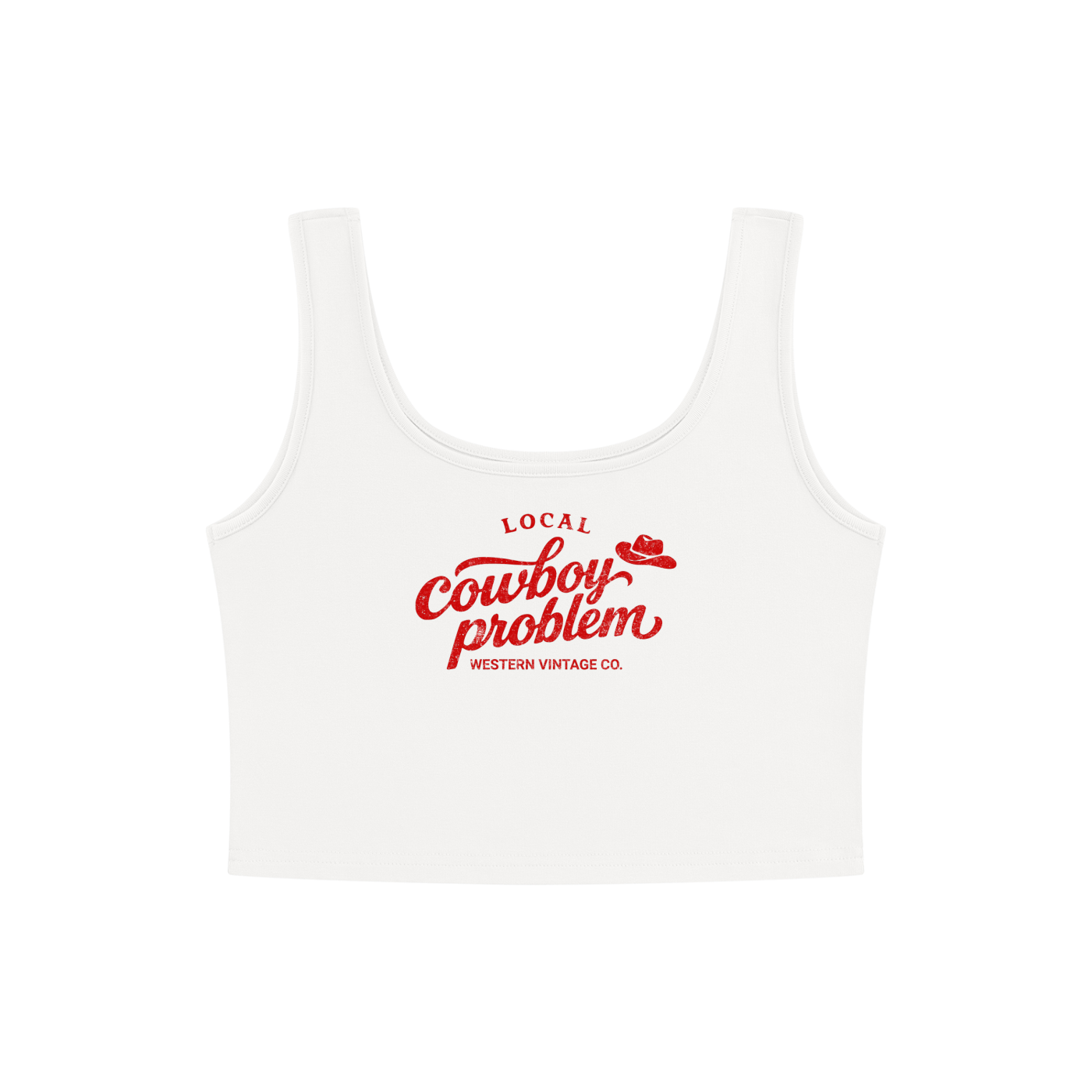 Cowboy Problem Cropped Tank Top