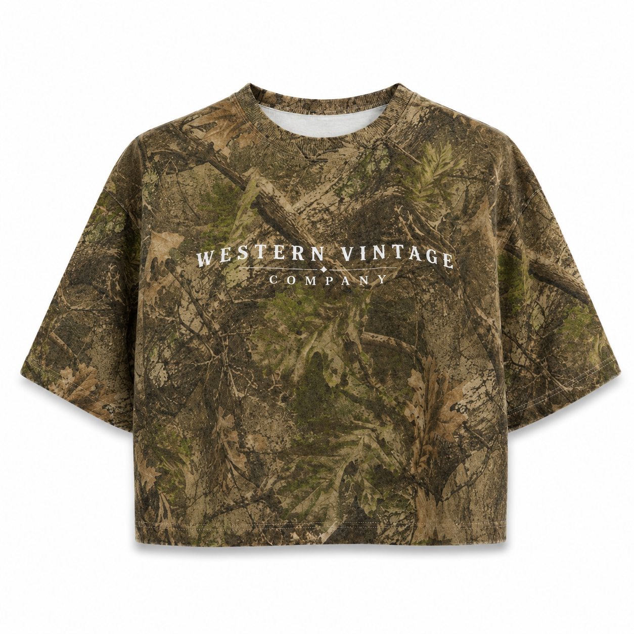 More Cowgirls Camo Crop Tee
