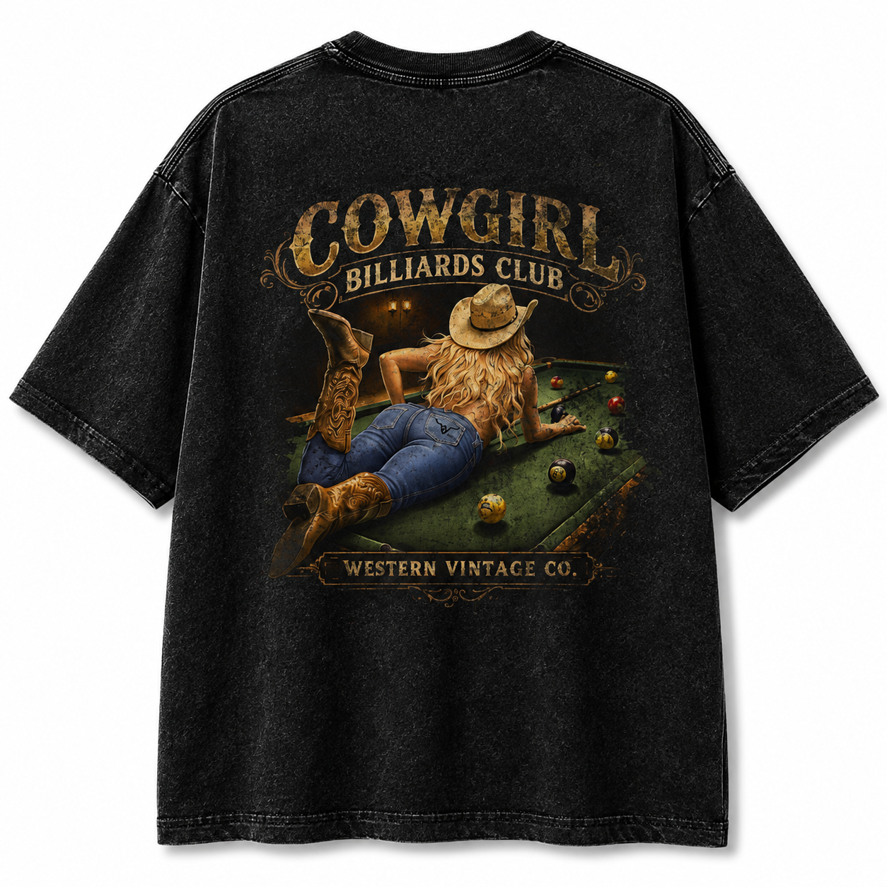Cowgirl Billiards Heavy Tee