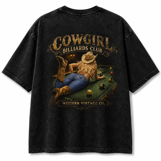 Cowgirl Billiards Heavy Tee