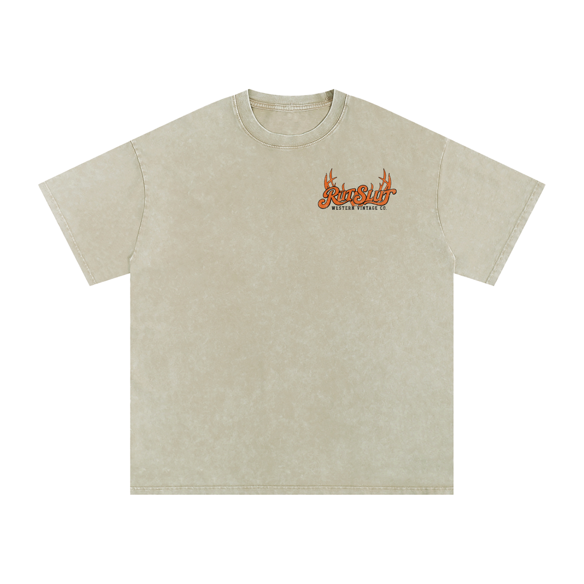 Rut Slut Snow Washed Oversized Cotton T-Shirt