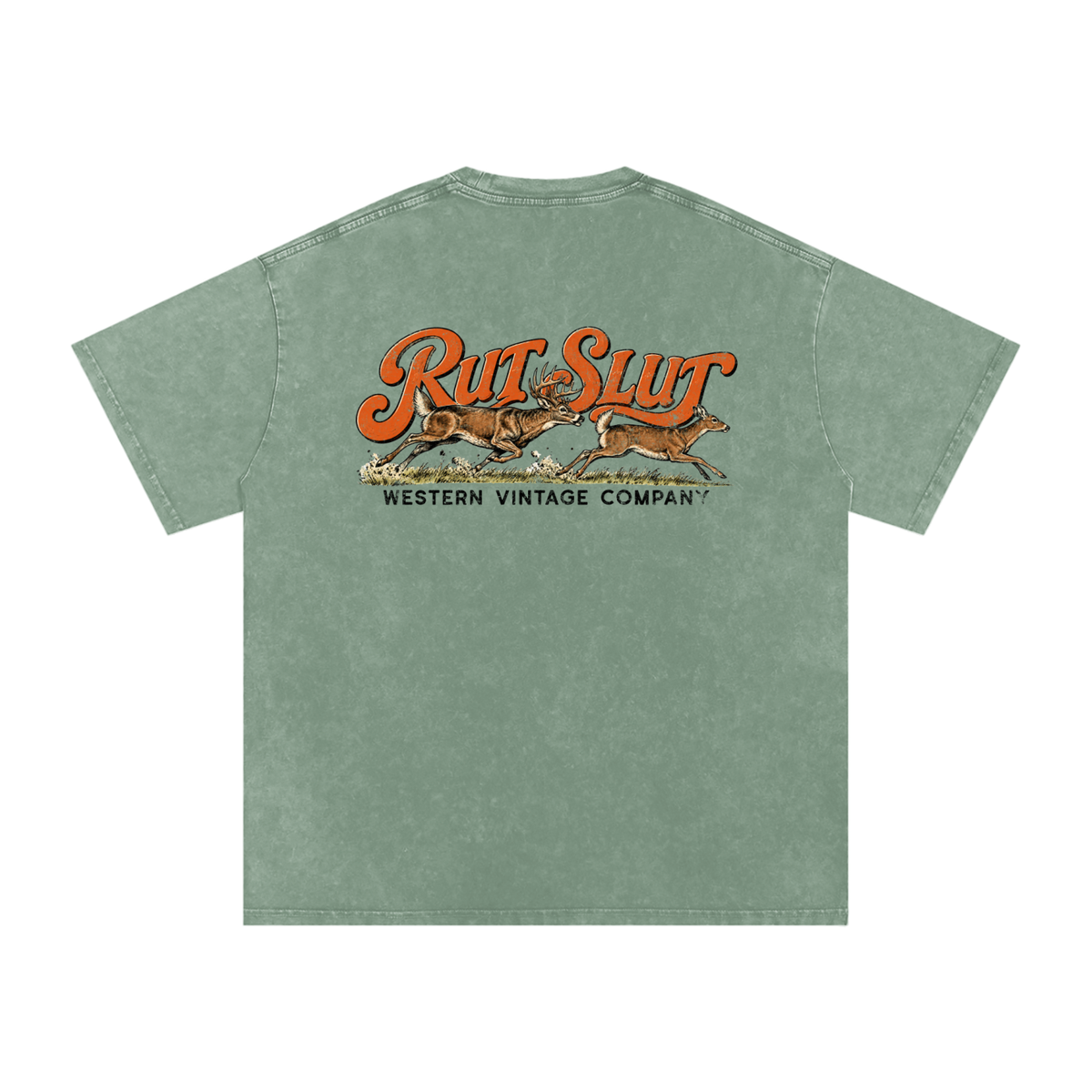 Rut Slut Snow Washed Oversized Cotton T-Shirt