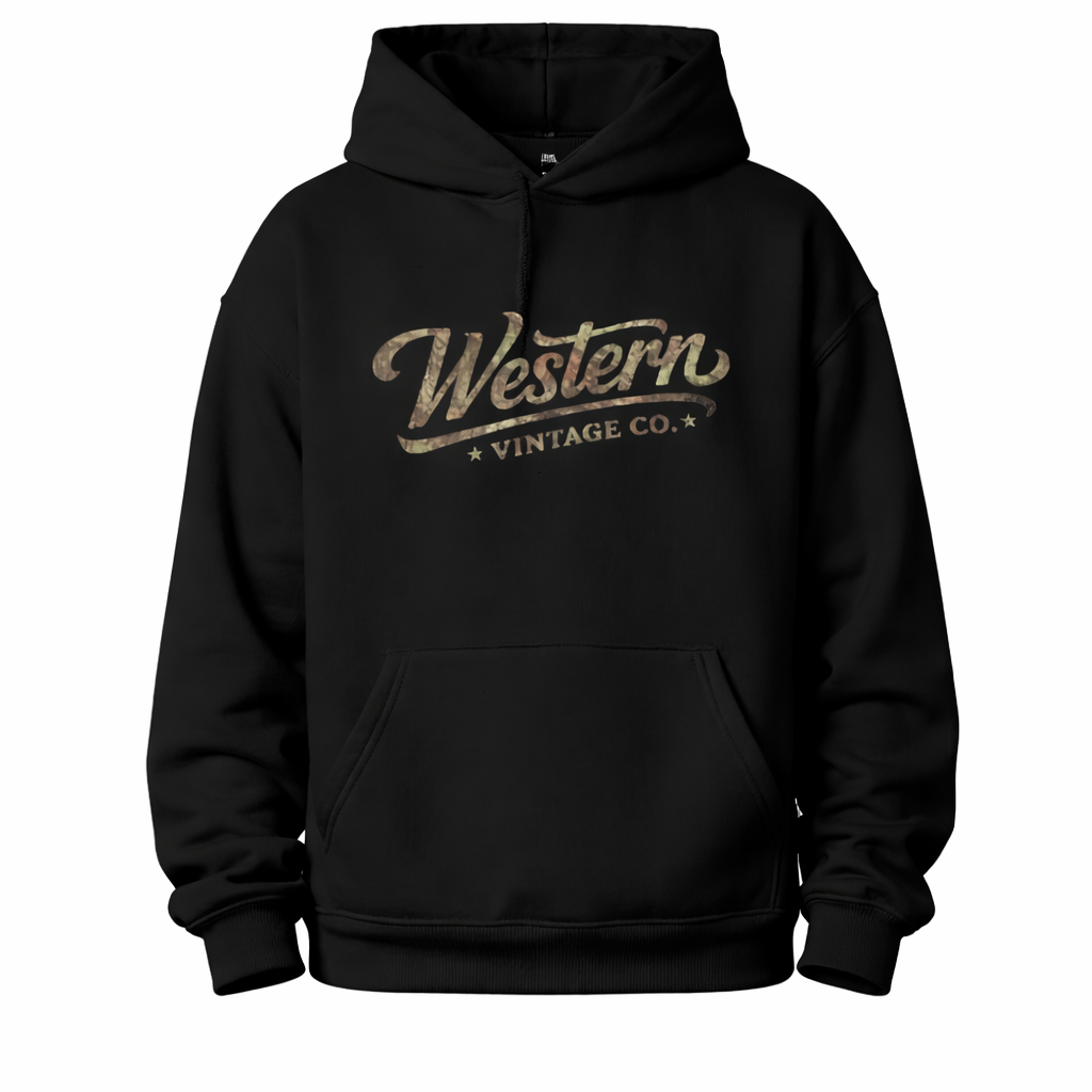 Western Vintage Co. Camo Logo Hoodie
